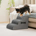 Adjustable Non-Slip Washable Soft Dog Stairs with Gentle Ramp