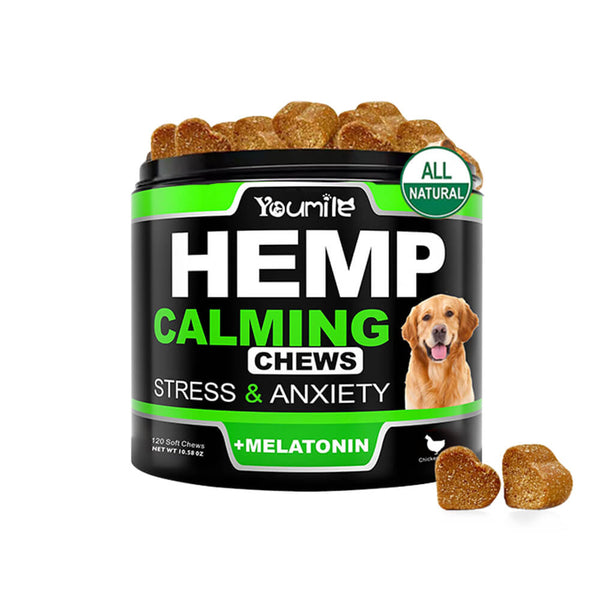 Calming Soft Chews for Dogs - Reduces Anxiety, Storms and Separation Stressand