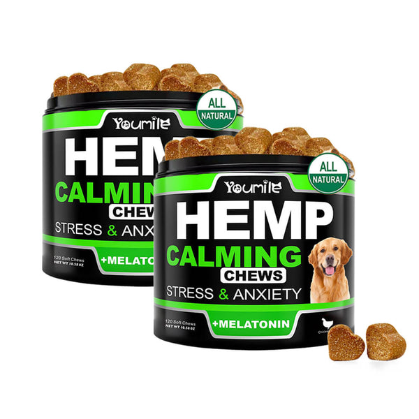 Calming Soft Chews for Dogs - Reduces Anxiety, Storms and Separation Stressand