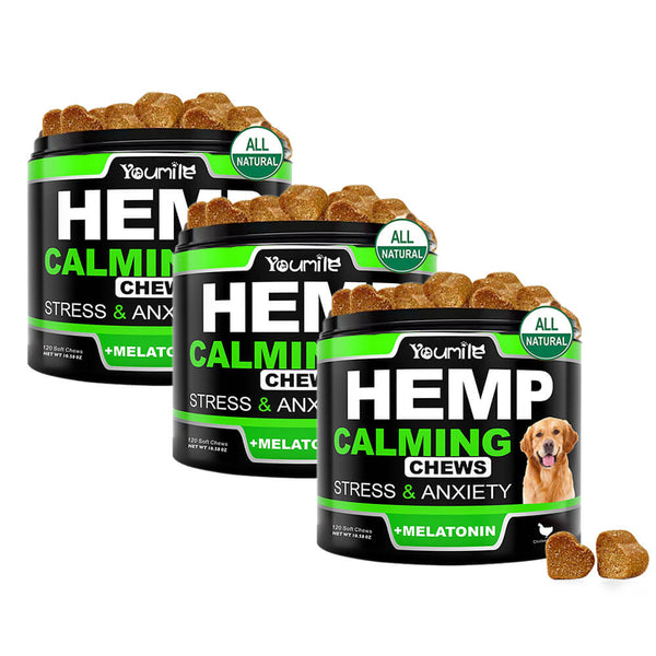 Calming Soft Chews for Dogs - Reduces Anxiety, Storms and Separation Stressand