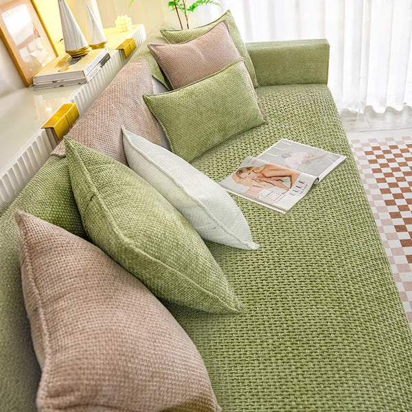 Cloud Woven Velvet Thick Scratch-Resistant Non-Slip Couch Cover