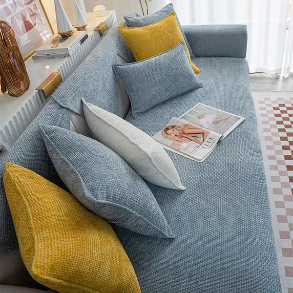 Cloud Woven Velvet Thick Scratch-Resistant Non-Slip Couch Cover